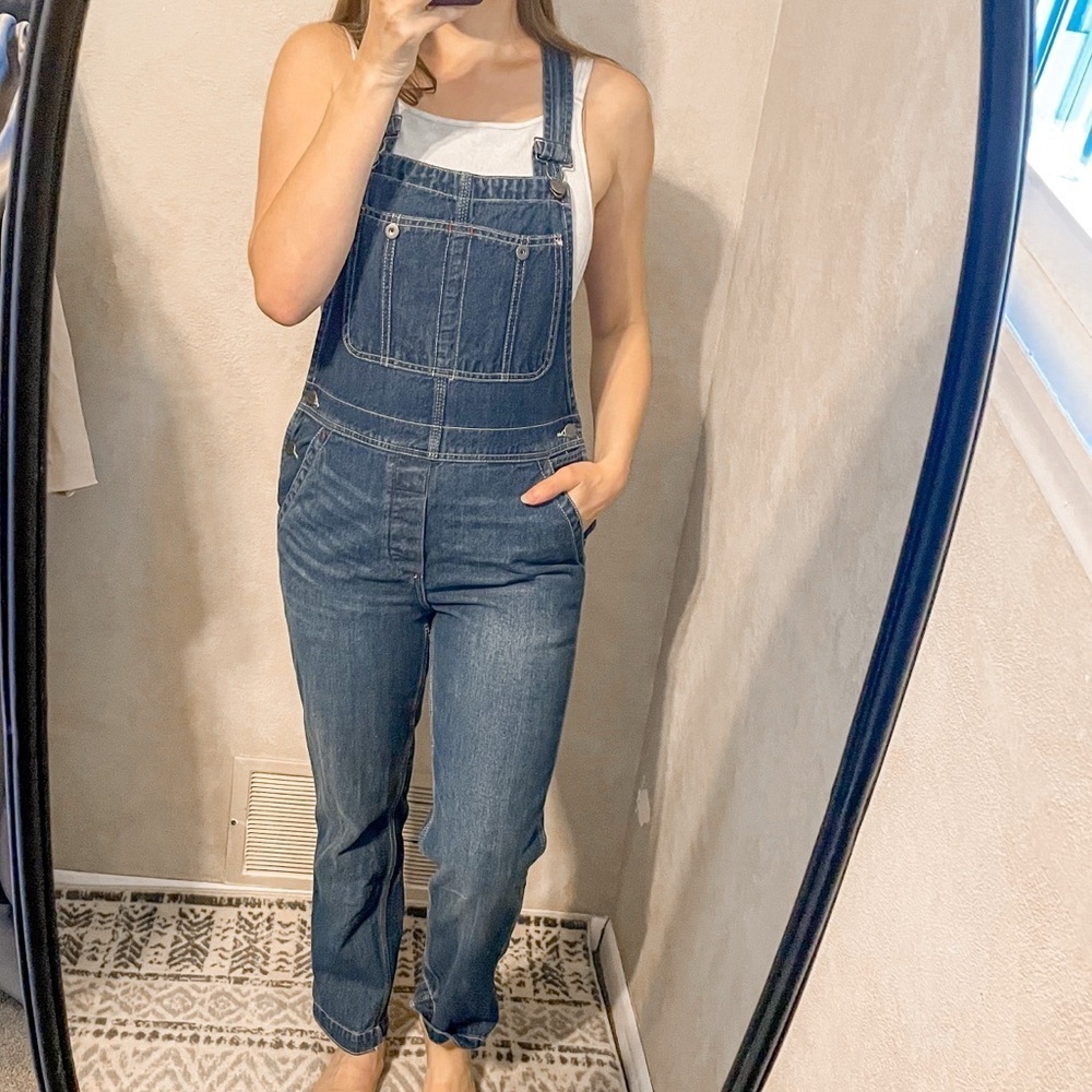 Free People Boyfriend Overalls Denim 26